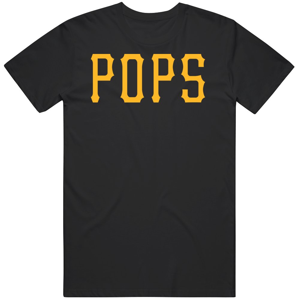 theSteelCityTshirts Willie Stargell Pops Pittsburgh Baseball Fan T Shirt Long Sleeve / Black / 2 X-Large