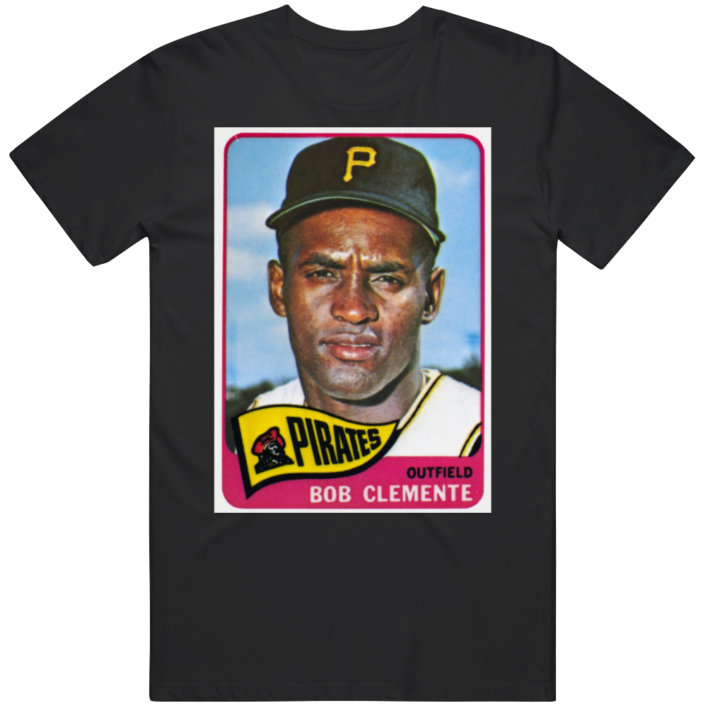 Roberto Clemente, Pirates, outfield, baseball card T-Shirt