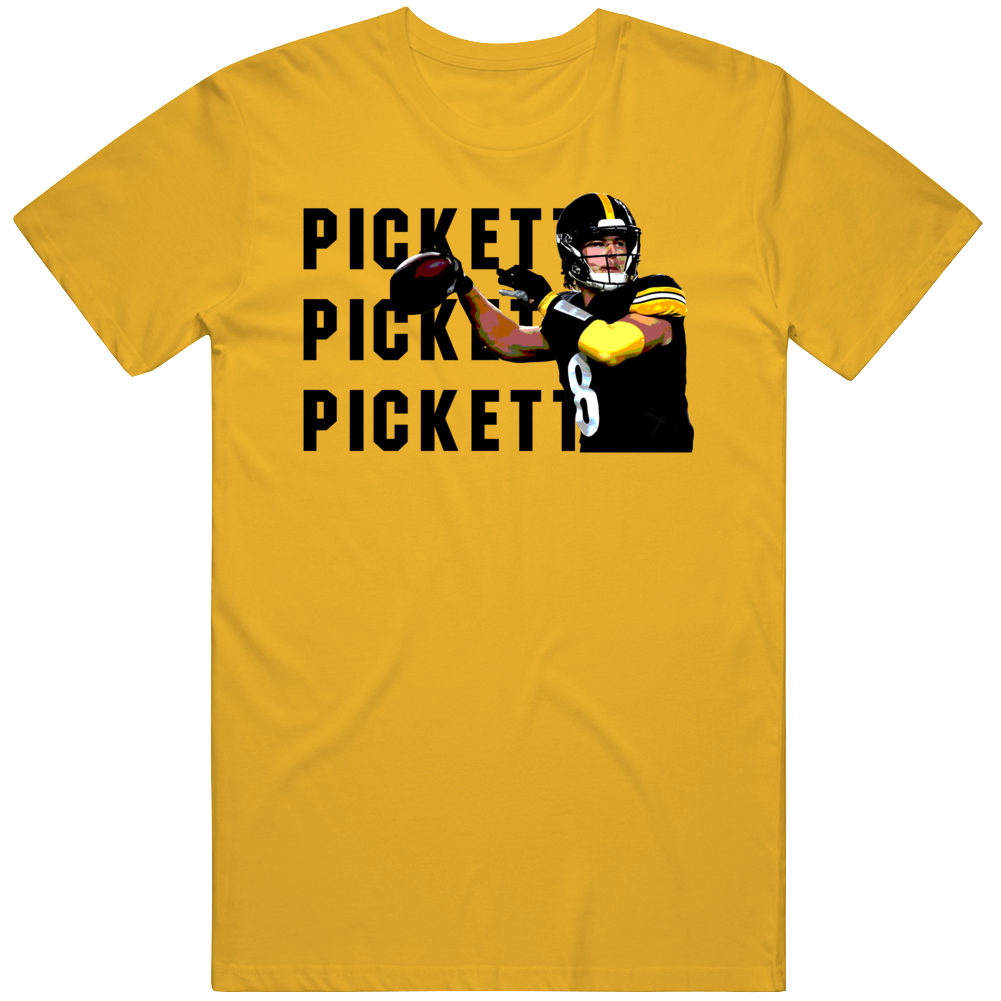 theSteelCityTshirts Kenny Pickett Pickett X3 Pittsburgh Football Fan T Shirt Kids / Gold / X-Small (Youth)