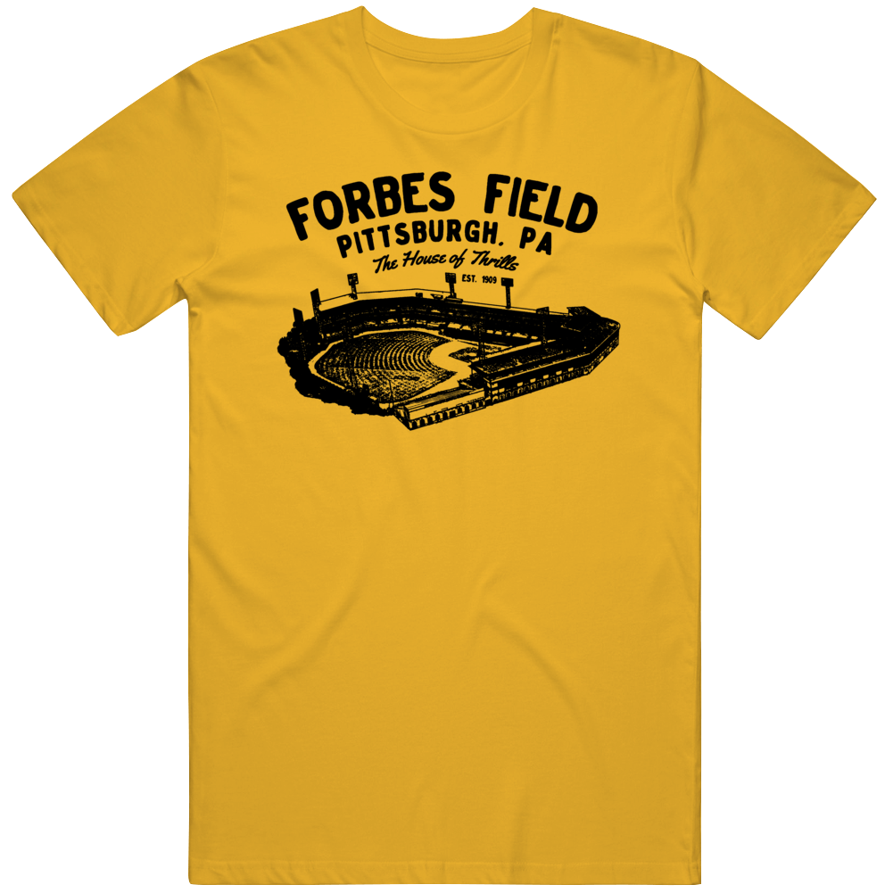 on Demand Forbes Field Pittsburgh Unisex Retro T-Shirt Black / S