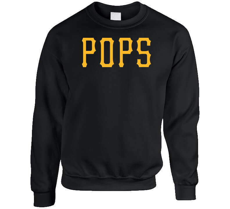 theSteelCityTshirts Willie Stargell Pops Pittsburgh Baseball Fan T Shirt Long Sleeve / Black / 2 X-Large