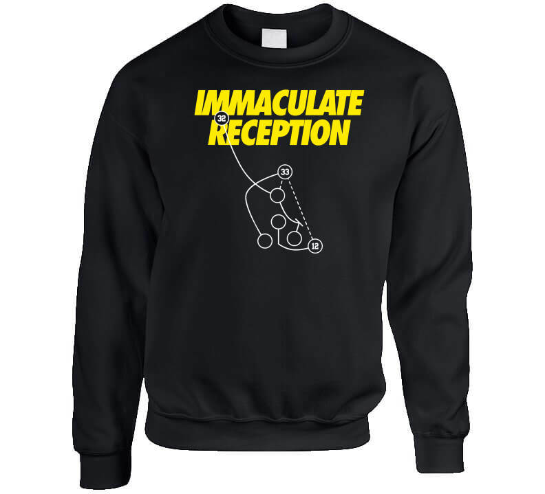 theSteelCityTshirts Pittsburgh Football Fan Immaculate Reception Franco Harris T Shirt Dog / Black / 3 X-Large