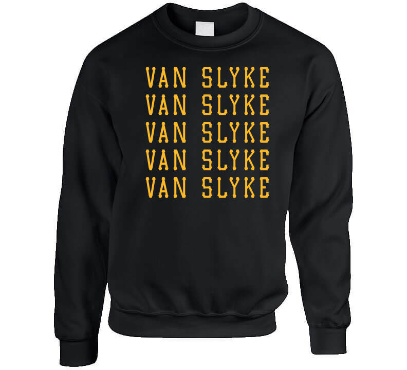 theSteelCityTshirts Andy Van Slyke X5 Pittsburgh Baseball Fan T Shirt Crewneck Sweatshirt / Black / 2 X-Large