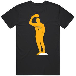 Roberto Clemente Silhouette Pittsburgh Baseball Fan V2 T Shirt