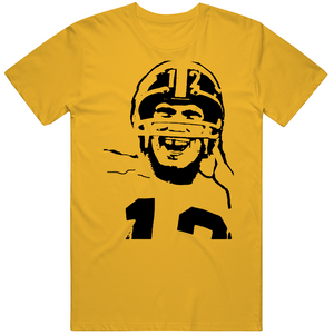 Terry Bradshaw Pittsburgh Football Fan Silhouette Big Face T Shirt