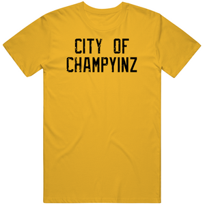 City Of Champyinz Pittsburgh Hockey Fan Distressed V2 T Shirt