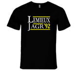 Retro Lemieux Jagr 92 Pittsburgh Hockey Fan T Shirt