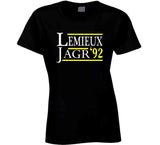 Retro Lemieux Jagr 92 Pittsburgh Hockey Fan T Shirt