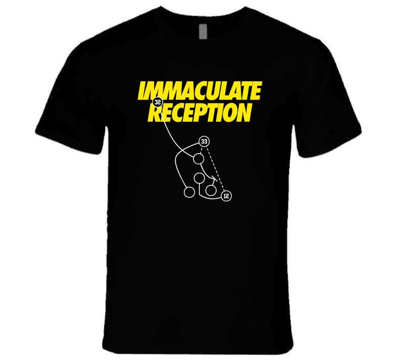 theSteelCityTshirts Franco Harris Immaculate Reception 50th Anniversary Pittsburgh Football Fan V2 T Shirt Dog / Black / 3 X-Large