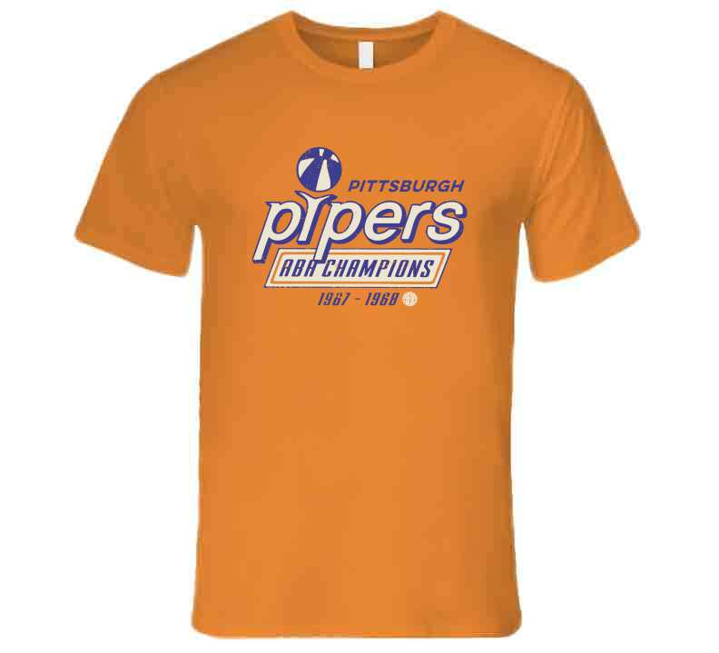 Pittsburgh Pipers 1968 ABA Champions Basketball Fan T Shirt ...