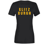 Blitzburgh Pittsburgh Football Fan Distressed T Shirt