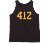 412 Area Code Pittsburgh Hockey Fan T Shirt