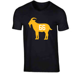 Mario Lemieux Goat 66 Pittsburgh Hockey Fan T Shirt