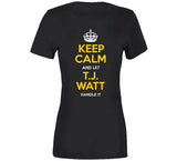T.J. Watt Keep Calm Pittsburgh Football Fan T Shirt