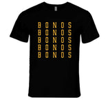 Barry Bonds X5 Pittsburgh Baseball Fan T Shirt