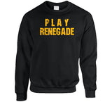 Play Renegade Pittsburgh Football Fan Distressed T Shirt