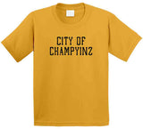 City Of Champyinz Pittsburgh Baseball Fan Distressed V2 T Shirt